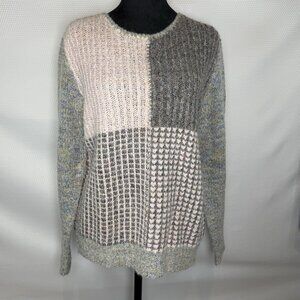 Vintage Bonnie Lee Division Of Leroy Sweater Sz 40 Heathered Colorblock